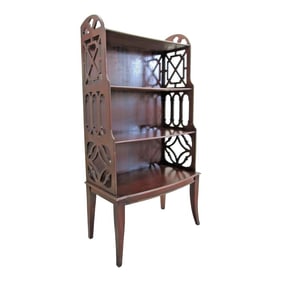Butler 842 Etagere Bookcase Display Chinese Chippendale Hand Crafted Mahogany