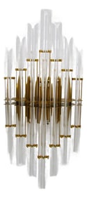 Liang & Eimil Drop Faceted Glass Rods Wall Lamp