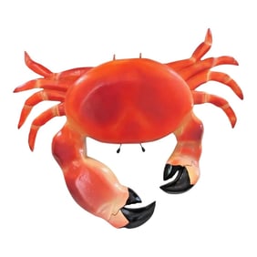 1960s Large Hanging Plastic Stone Crab Sculpture Display