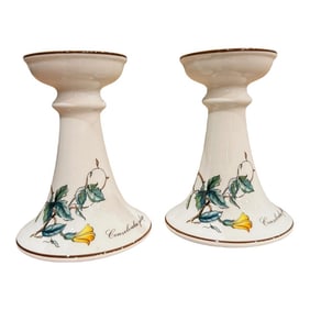 Villeroy and Boch Floral Candlestick Holders Botanica - a Pair