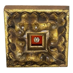 Late 19th Century Gold & Silver Double-Headed Eagle Pin