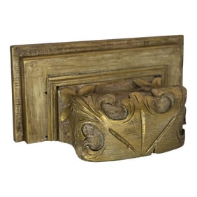 Antique Gilded Wood Corbel Wall Bracket