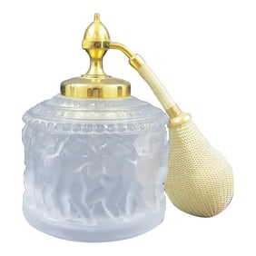 Vintage Lalique Signed Enfants Atomizer Crystal