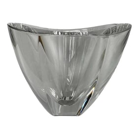 Orrefors Mirror Vase Bowl Sweden Erika Lagerbielke 1980's