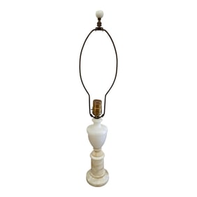 Vintage Alabaster Urn-Shaped Lamp