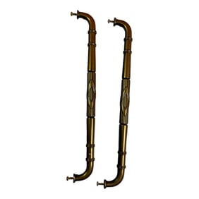 Large Vintage Brass Door Pulls or Handles