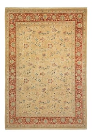 Mogul Collection Hand-Knotted Area Rug - Ivory Collection 6' 1" X 8' 10"