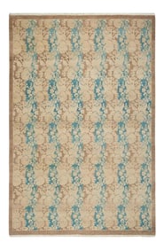 Mogul Collection Hand-Knotted Area Rug - Brown 5' 2" x 7' 8"
