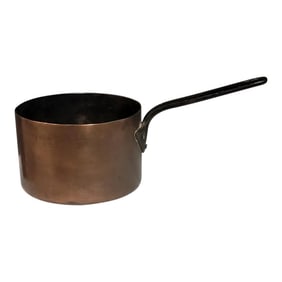 Large Antique American Copper and Wrought Iron Pot