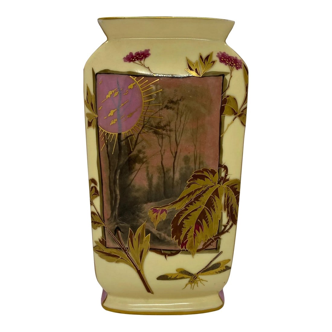 Vintage Asian Style Ceramic Hand Painted Vase (1 of 13)