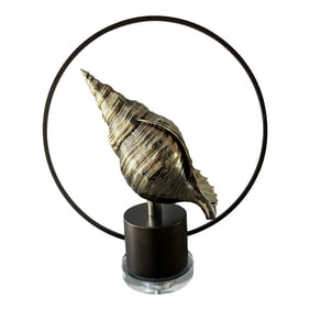 Modern Coastal Chic Seashell Statue