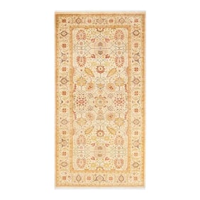 Mogul, One-of-a-Kind Hand-Knotted Area Rug in Ivory, 4' 7" x 8' 10"
