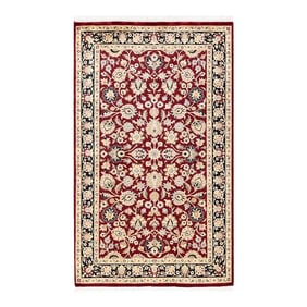 Mogul, One-of-a-Kind Hand-Knotted Area Rug in Red, 3' 2" x 5' 3"
