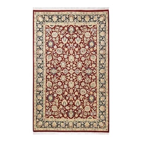 Mogul, One-of-a-Kind Hand-Knotted Area Rug in Orange, 4' 2" x 6' 5"