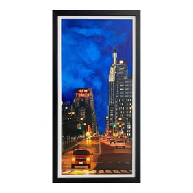 The New Yorker Hotel 8th Avenue Manhattan New York City - Unique Original Art by British Urban Lands