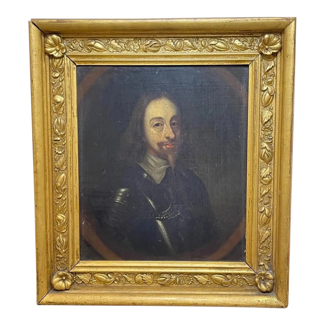 British 17th Century Oil Painting Portrait of Royal Monarch King Charles 1st Wearing Armour (1 of 13)