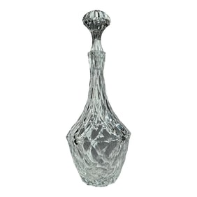 Vintage Crystal Decanter Art Deco Barware Orrefors Hand Blown Sweden