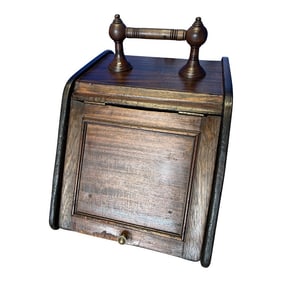 Antique Coal Scuttle With Scoop