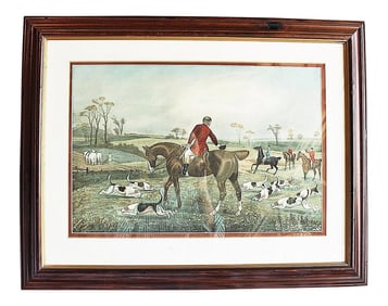 Hunt Scene Chromolithograph