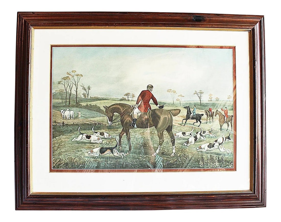 Hunt Scene Chromolithograph (1 of 7)