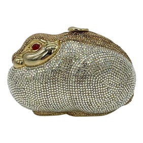 Judith Leiber Swarovski Crystal Rabbit Minaudiere