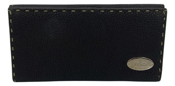 Fendi Dark Brown Selleria Leather Continental Wallet
