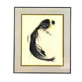 Blackbird Watercolor Painting Artist Unknown