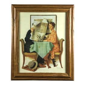 Framed Vintage Print by Norman Rockwell