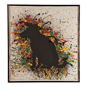 David Gilhooly, "Jackson Pollock's Dog, a Shadow of His Former Self", 1987