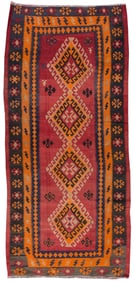 Mid-20th Century Vintage Persian Kilim, 5'0" X 11'0"