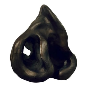 Made Goods Modern Bronze Finished Daker Sculpture