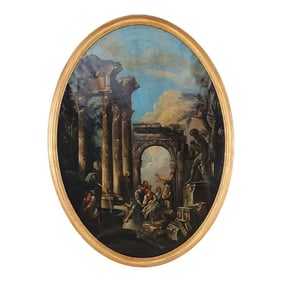 School of Rome Fantasy Painting, Italy Circa 1800