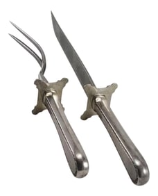 Large Winslow Pattern S Kirk & Son Sterling Silver Carving Set