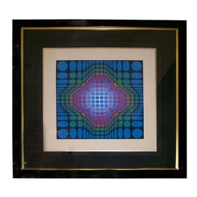 Victor Vasarely Signed and Numbered Silk Screen Lithograph