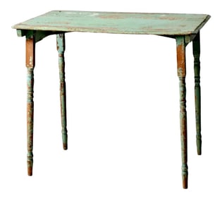Antique Painted Wood Side Table
