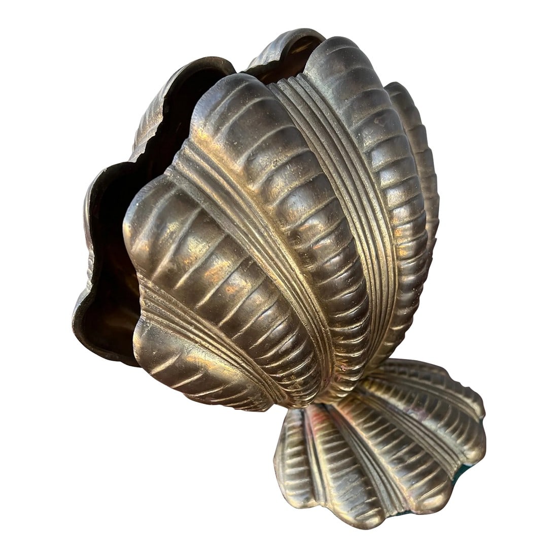 1960s Clamshell Bookends- a Pair: Vintage Clamshell Bookends adds a Nice touch to the Nautical Lovers Decor . Condition: Alterations: Original Condition Unaltered Imperfections: Some Imperfections Condition Notes: Normal Wear Dimensio