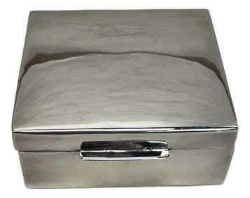 Ralph Lauren Silver Box With Wood Inset