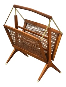 1960s Italian Magazine Rack by Cesare Lacca