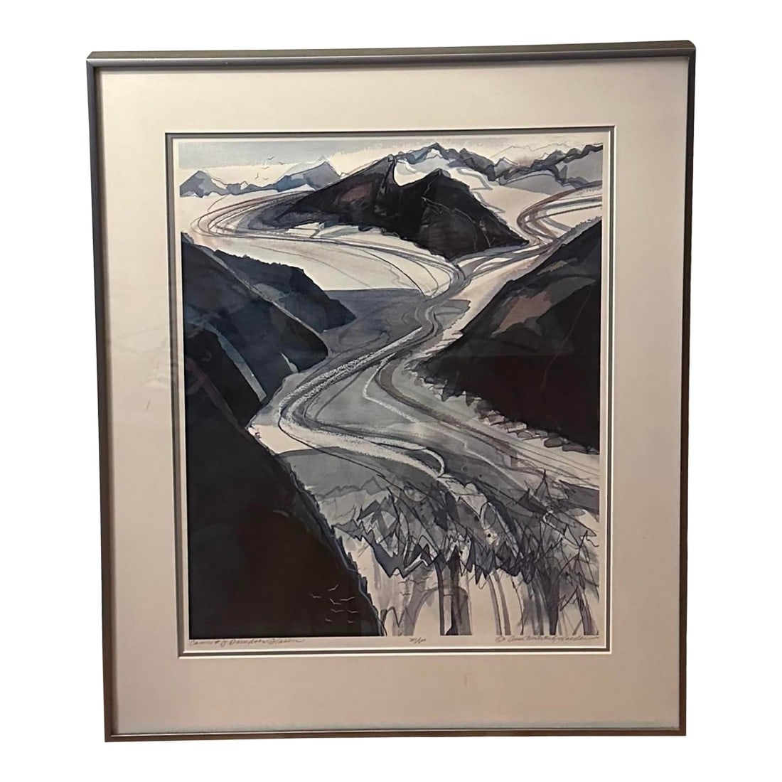 Late 20th Century "Cover #2 Davidson Glacier" S/N Lithograph by Ann Miletich (1 of 5)