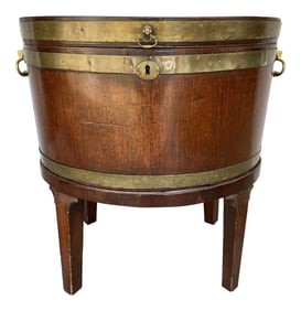 Antique Georgian Style Mahogany Cellerette Ice Chest