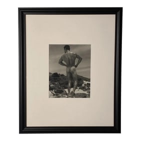 Bruce of La Photograph, Man on a Beach, Circa 1940