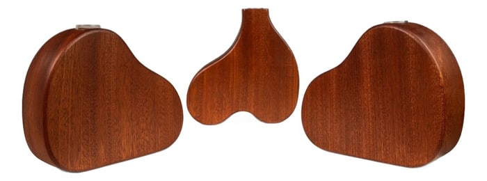 Set of 3 Organic Modern Bud-Propagation Vases Carved in Solid African Sapele by Mark Leblanc for Leb
