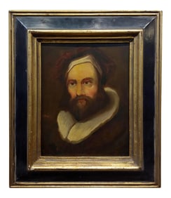 Self-Portrait of a Renaissance Artist - 18th Century Oil Painting