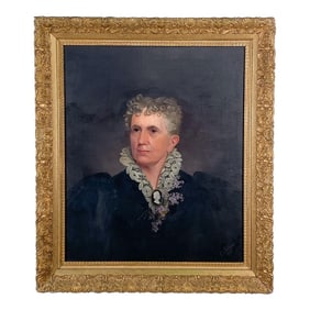 Portrait Signed E. Lundgren, 1895, Sweden