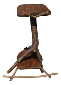Rustic Twig Stick Branch Handmade Guitar Stand Holder Table Adirondack Cabin