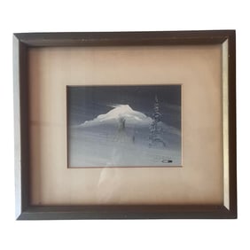 1960s Kiowa Native American Painting by Robert Redbirds Sr.