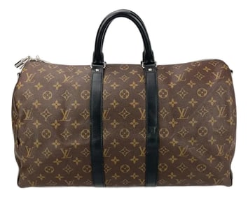 Louis Vuitton Monogram Macassar Keepall Bandouliére 45