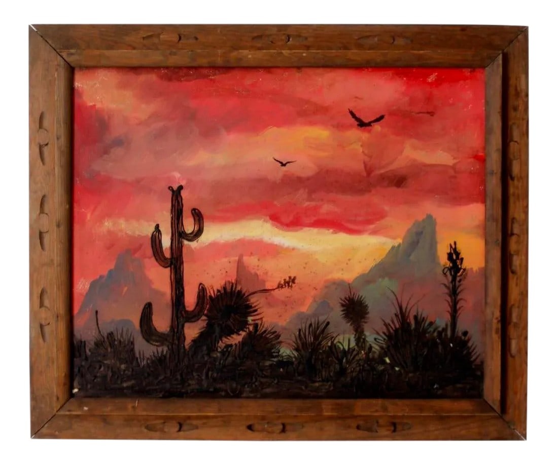 Vintage Southwestern Landscape Painting (1 of 10)