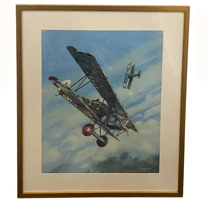 Sky Battle Airplanes Litoghraph by J.D. Carrick (1 of 6)