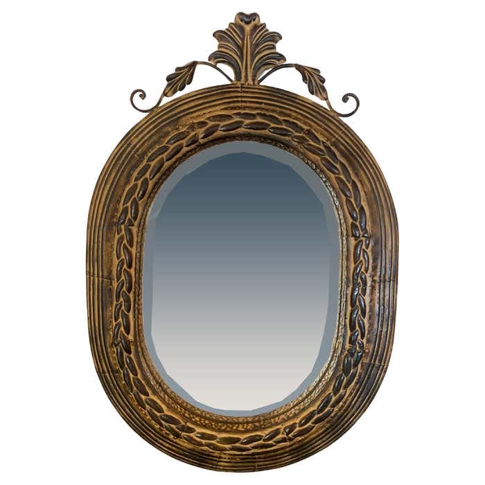 Baroque Revival Metal Frame Wall Mirror (1 of 6)